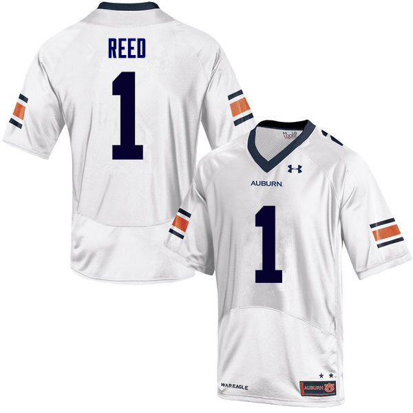 Auburn Tigers Men's Trovon Reed #1 White Under Armour Stitched College NCAA Authentic Football Jersey AZJ1774DB